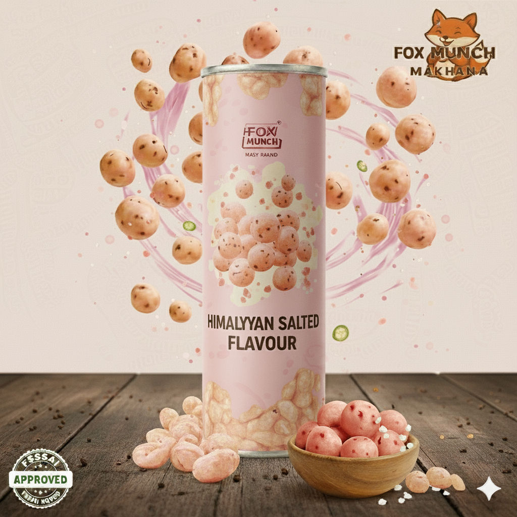 Fox Munch – Himalayan Salted Flavored Makhana (55g) Each pack